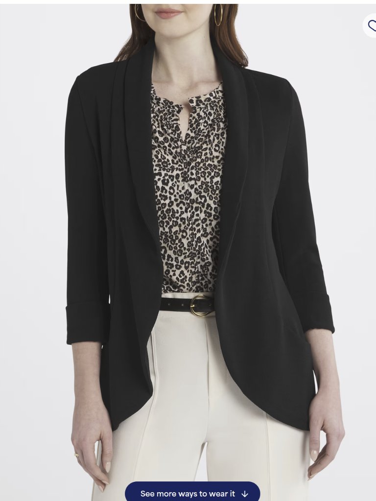 Frenchmauve Melanie Knit Tunic Blazer — image 7 of 8